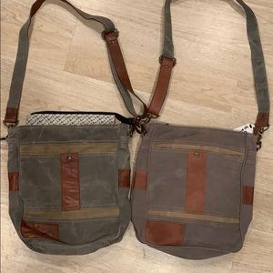 Bag made from recycled military fabric